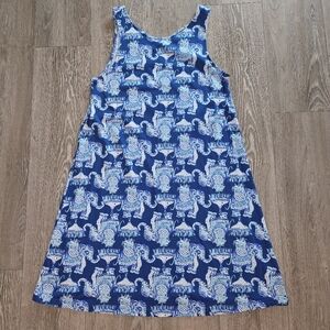 Lilly Pulitzer Blue and White Patterned Mini Dress